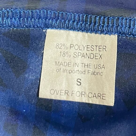 Soulcycle Cropped Blue Wheels Leggings Size Small - Picture 6 of 6